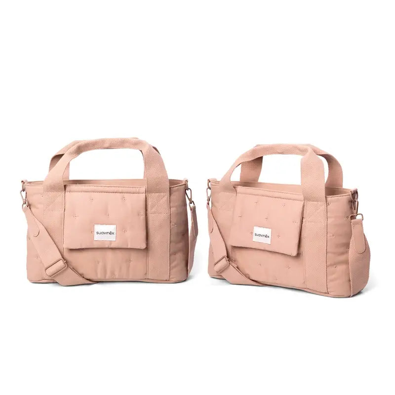 Suavinex Baby Trolley Tasche Rechteckige Brottasche Poesie Rosa