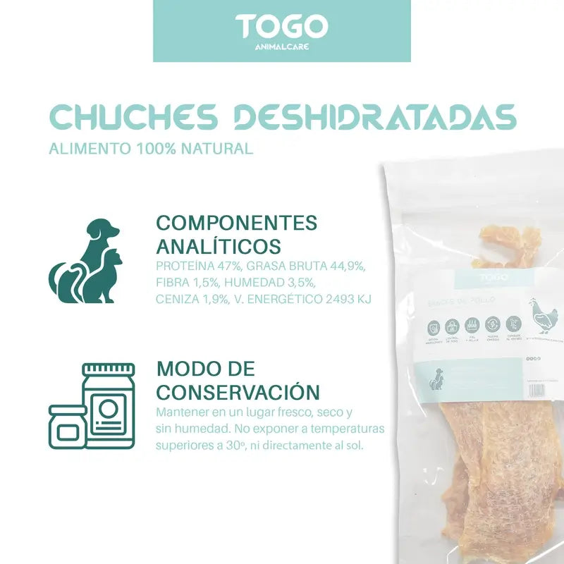 Togo Snack Natural Chicken Strips, 2er-Pack
