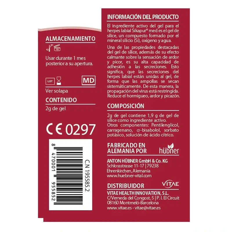 Sikapur Lippenherpes 2 g – Mineralgel zur Linderung von Lippenherpes