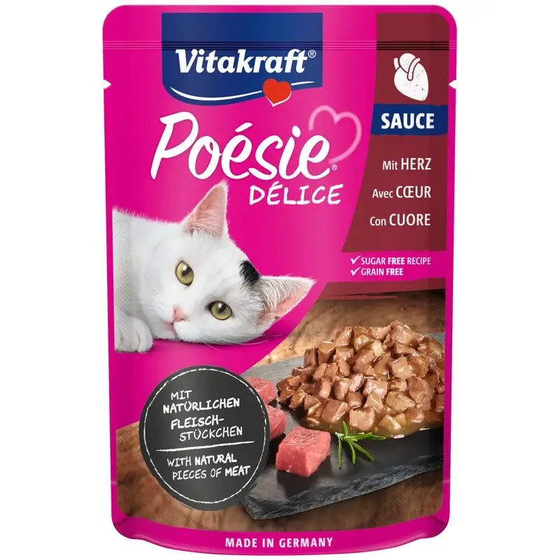 Vitakraft Poésie Delisauce Beutel „Herz“ 23 x 85 g