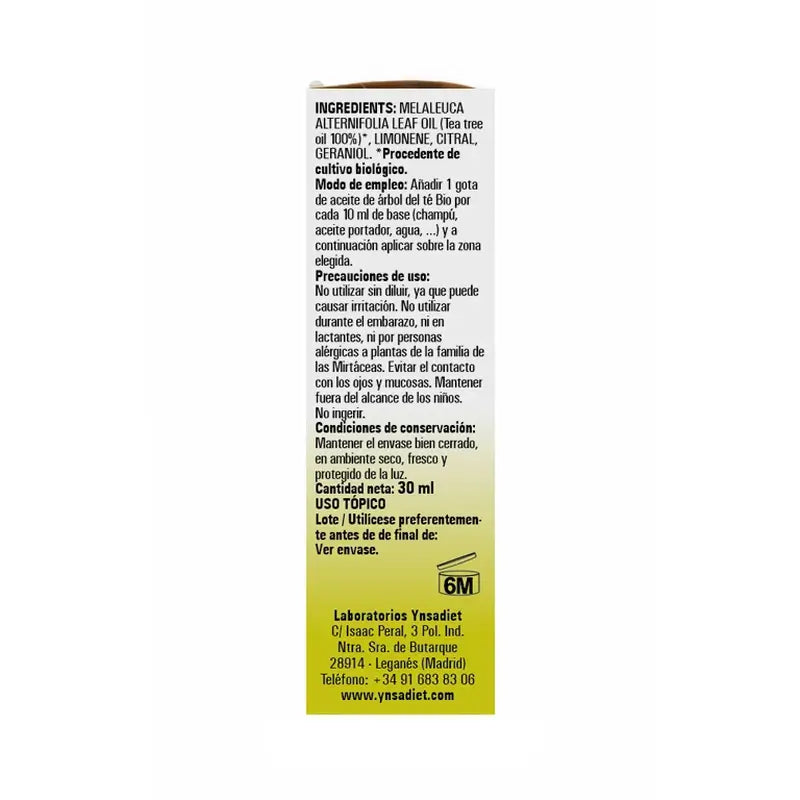 Ynsadiet Bio-Teebaumöl, 30 ml