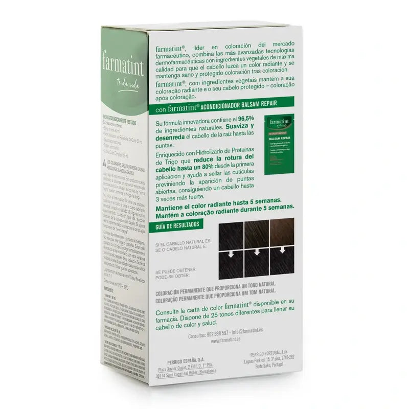 Farmatint 1N Schwarz Permanentes Färbegel
