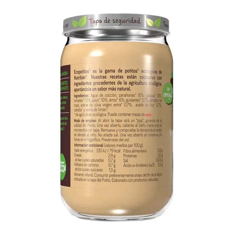 Nutriben Potito Öko-Gemüsegarten Truthahn 6x235 Gr