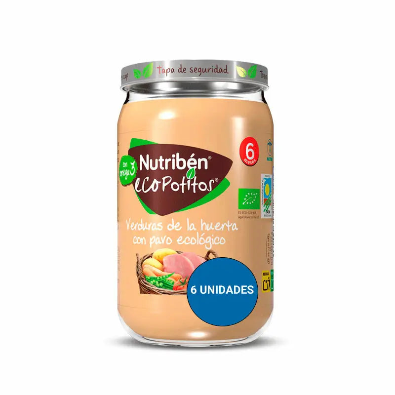 Nutriben Potito Öko-Gemüsegarten Truthahn 6x235 Gr