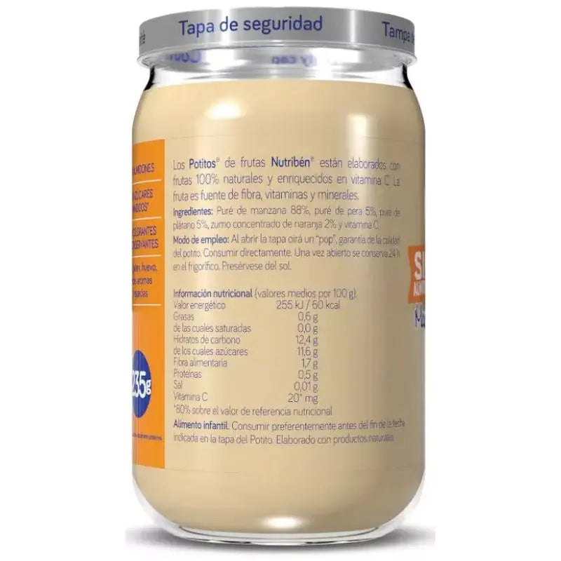Nutriben Potito Apfel, Orange, Banane & Birne Williams, 6x235g