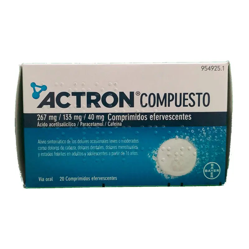 Actron Compound 267 mg/133 mg/40 mg, 10 Effervescent Tablets