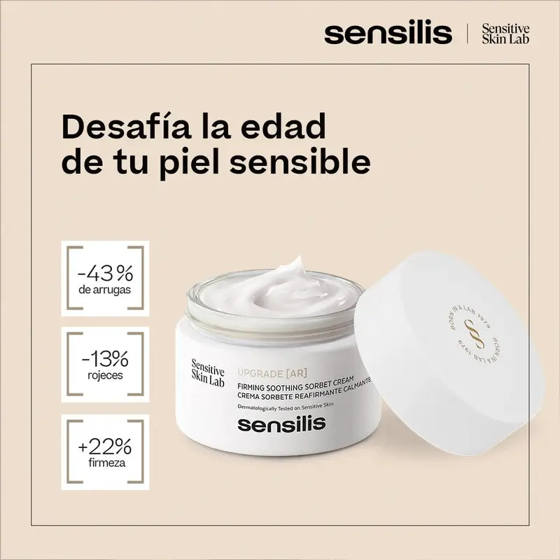 Sensilis Upgrade Ar straffende und beruhigende Sorbet-Creme 50 ml