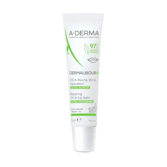 A-Derma Dermalibour+ Lip Balm, 15 ml