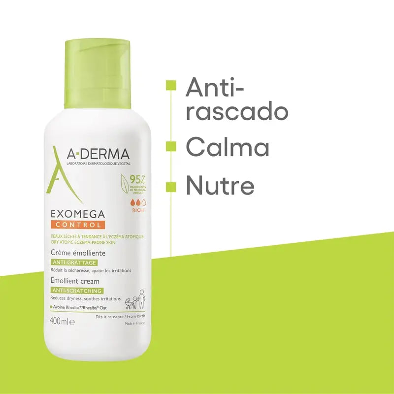 A-Derma Exomega Control Emollient Creme, 400 ml
