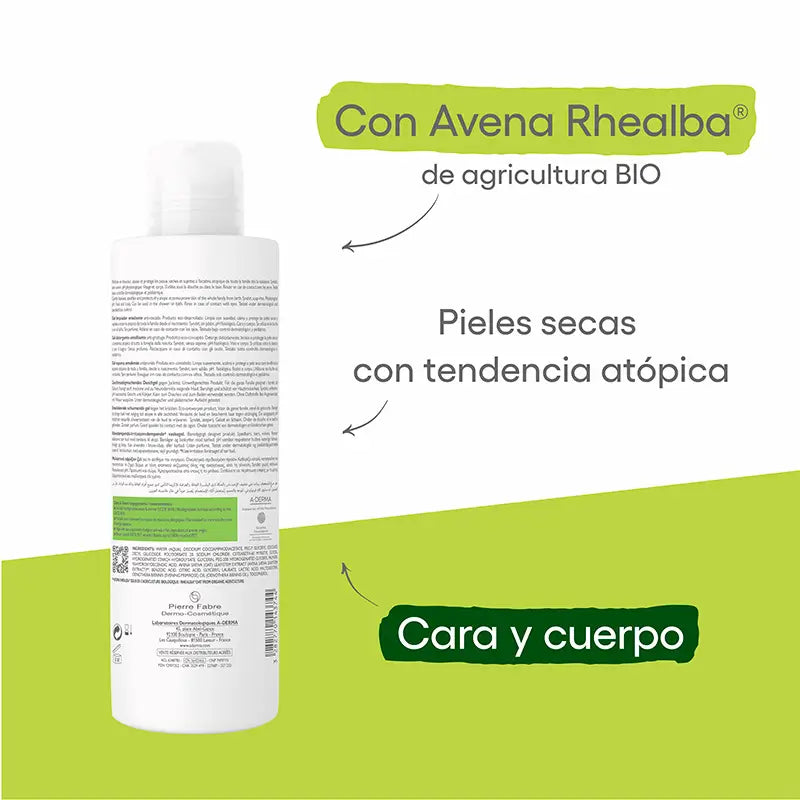 A-Derma Exomega Control Emollient-Reinigungsgel 500 ml