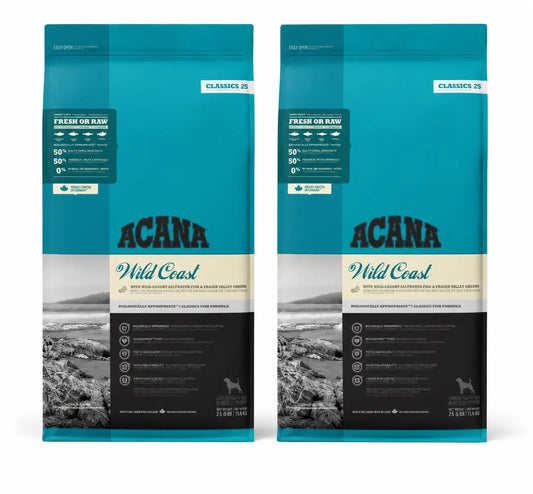 Acana Canine Adult Classics Wild Coast 14,5 kg Hundefutter, Packung 2