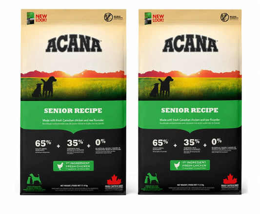 Acana Canine Senior 11,4 Kg Hundefutter , Packung 2