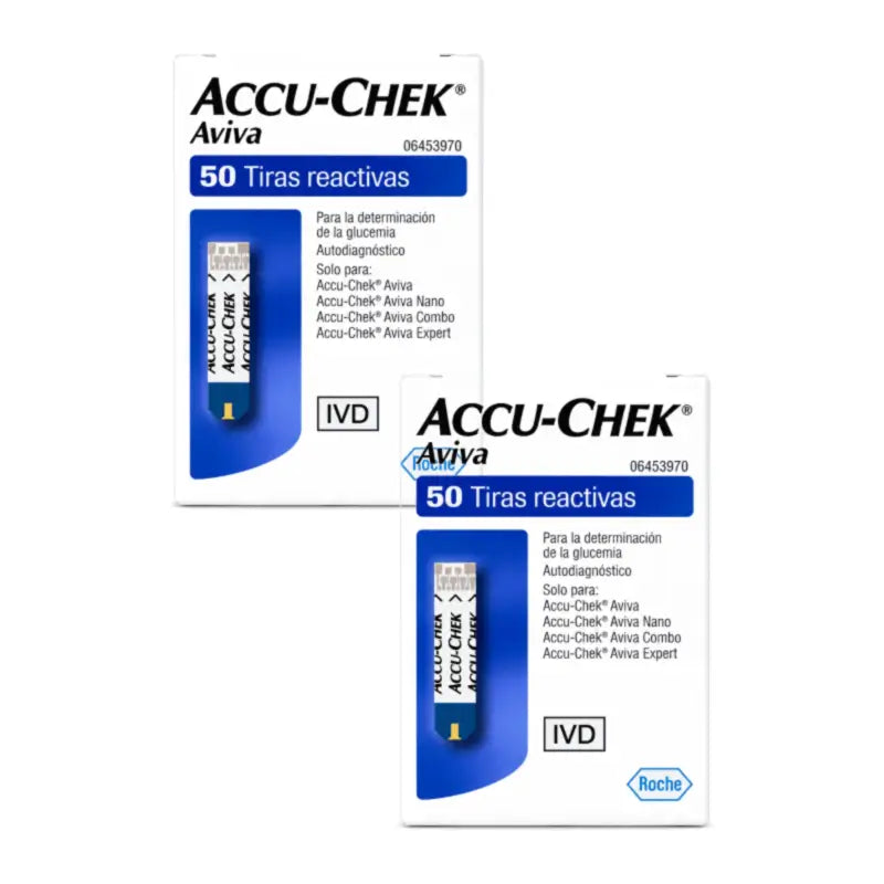 Accu-Chek Aviva Blutzuckerteststreifen, Packung mit 2 x 50 Stück