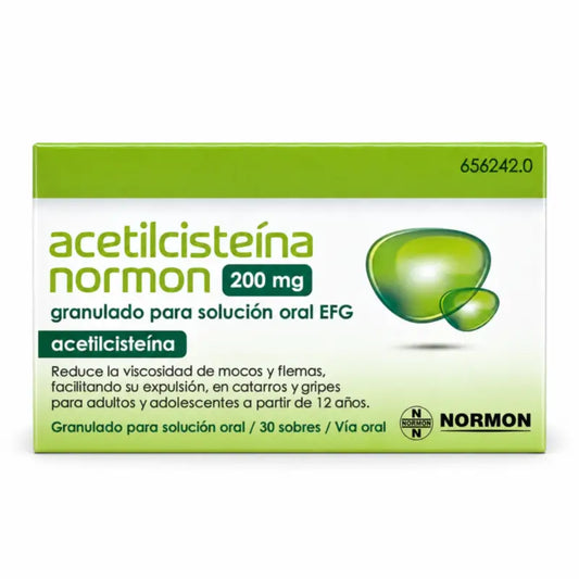 Acetylcystein Normon EFG 200 mg, 30 Sachets Granulat