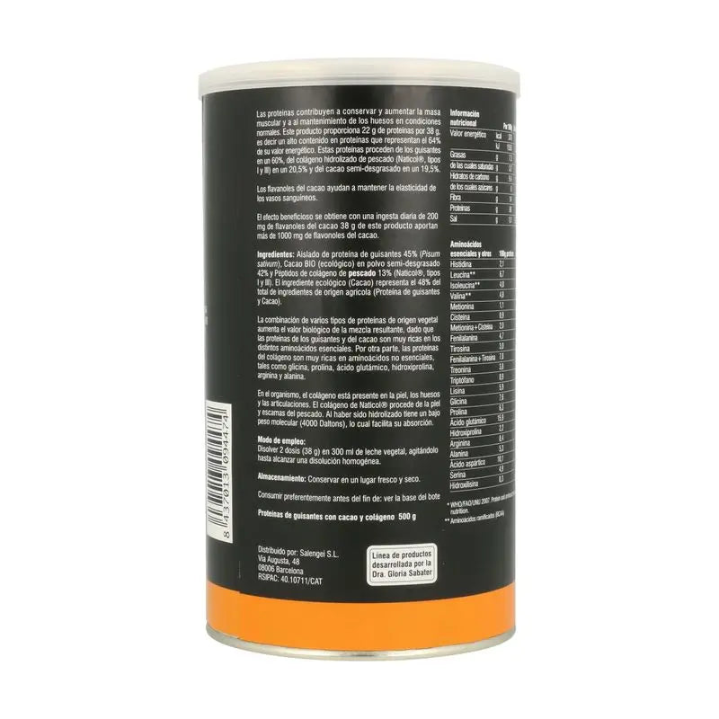 Active Foods Erbsenprotein mit Kollagen und Kakao 500Gr.