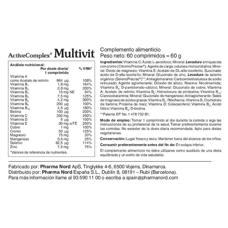 ActiveComplex® Multivit 60 Tabletten