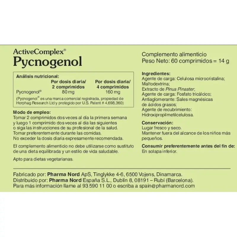 Aktivkomplex Pycnogenol 60 Tabletten