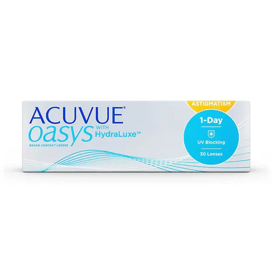 Acuvue Oasys 1 Day With Hydraluxe Daily Toric Linsen, 30 Stück