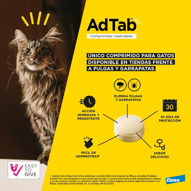 AdTab 12Mg Kautabletten Katzen 0,5-2Kg, 1Kpd