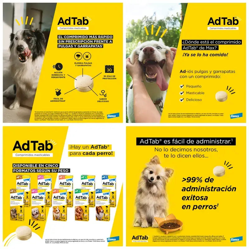 AdTab 450Mg Kautabletten Hunde 11-22Kg, 3Cpd