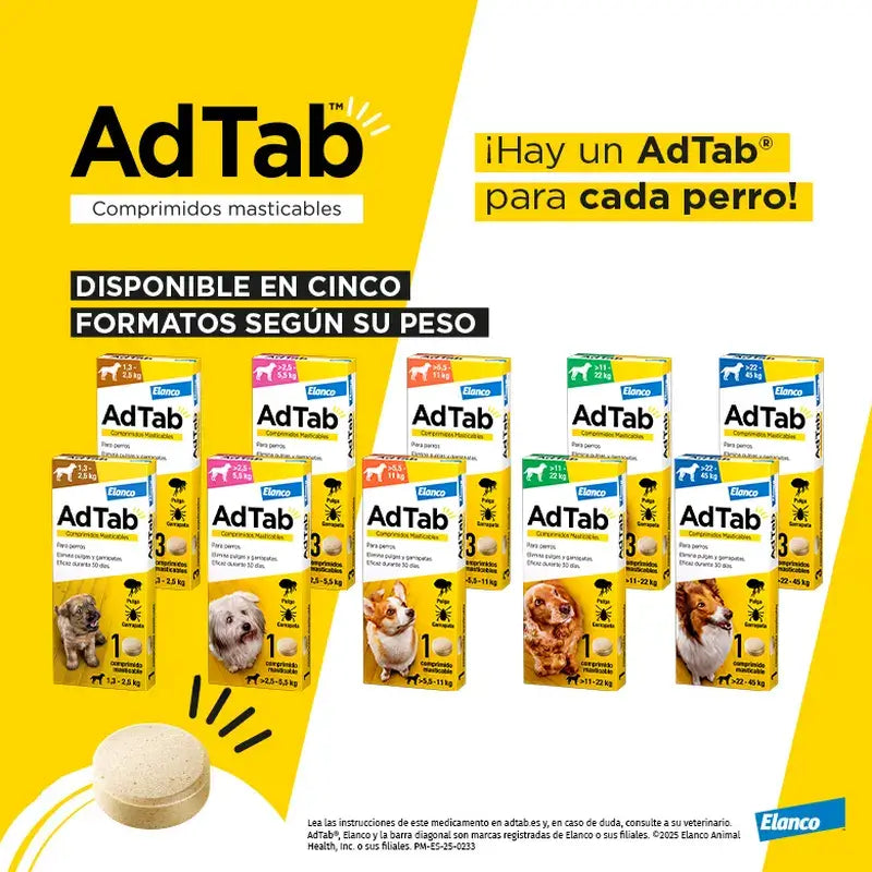 Adtab 450Mg Kautabletten Hunde 11-22Kg, 2 Tabletten