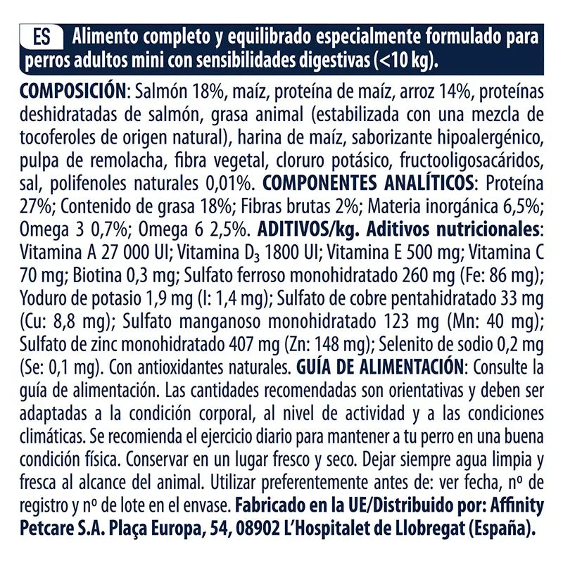 Advance Canine Adul Mini Sensitive Lachs 7,5 kg, Hundefutter