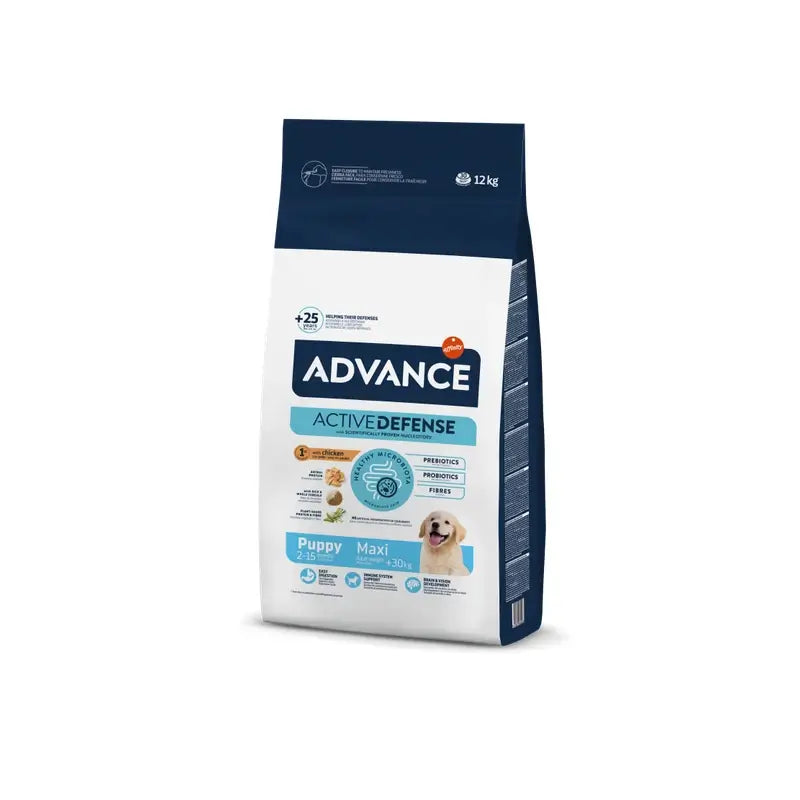 Advance Canine Puppy Maxi Chicken Rice 12Kg, Hundefutter für Hunde