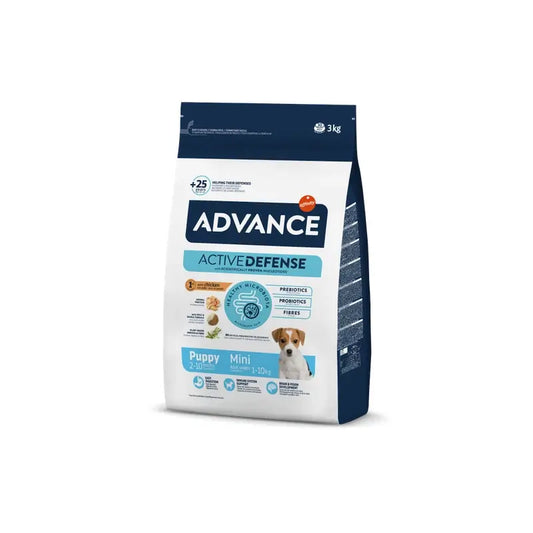 Advance Canine Puppy Mini Chicken Rice 3Kg, Hundefutter für Hunde