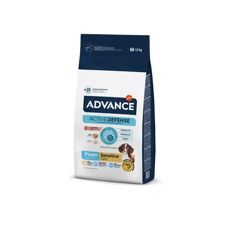 Advance Canine Puppy Sensitive Salmon 12Kg, Hundefutter für Hunde