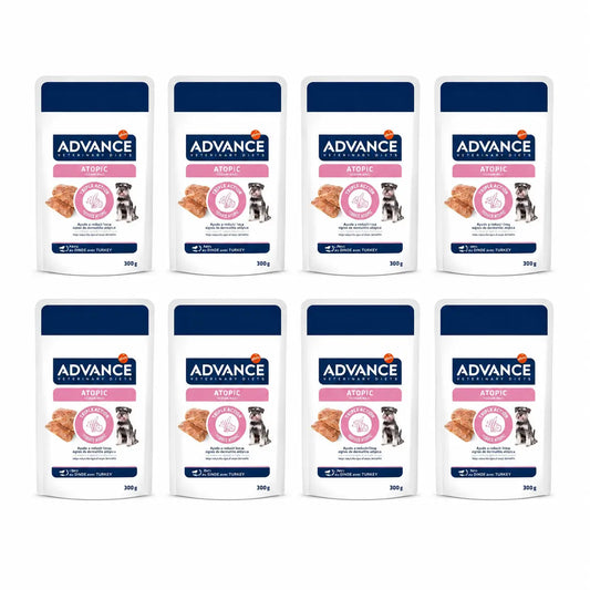 Advance Nassfutter „Support Skin“ für Hunde, Mini, Einzelportionen, 8 x 150 g
