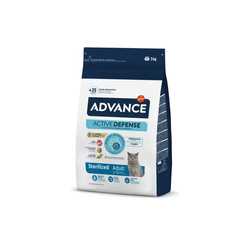 Advance Feline Adult Sterilised Turkey 3Kg, Katzenfutter