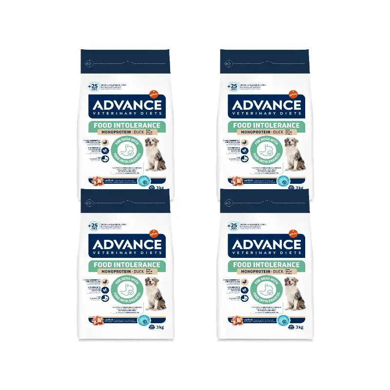 Advance Hundefutter mit Ente, Superpremium, 4 x 3 kg