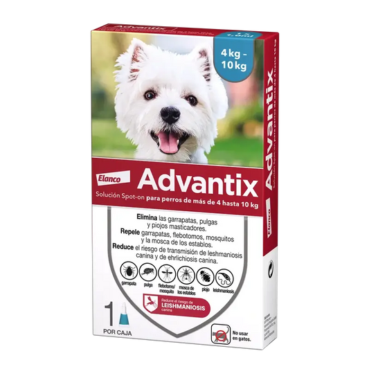 Advantix Dog Deworming Pipette 4-10Kg, 1Ml