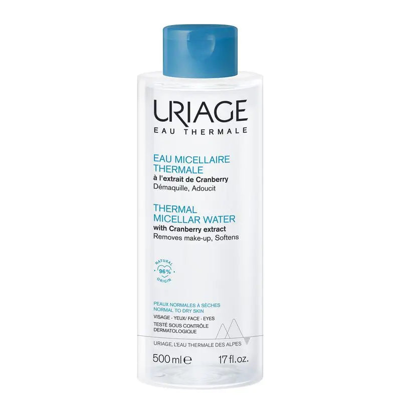 Uriage Thermal-Micellar-Wasser für normale bis trockene Haut 500 ml