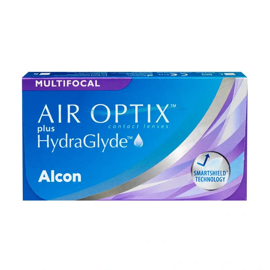 Air Optix Plus HydraGlyde Multifokale Monatslinsen, 3 Stück