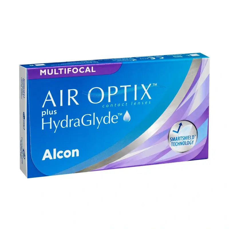 Air Optix Plus HydraGlyde Multifokale Monatslinsen, 3 Stück