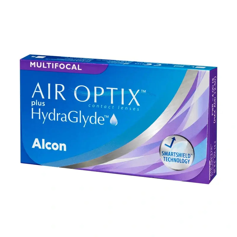 Air Optix Plus HydraGlyde Multifokale Monatslinsen, 6 Stück