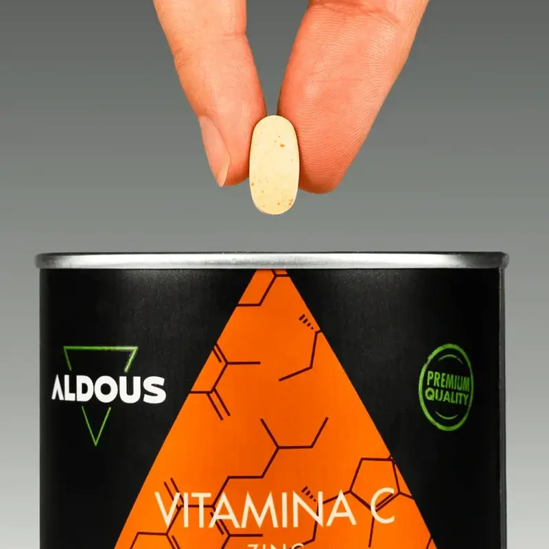 Aldous Bio Vitamin C mit Zink und Coenzym Q10, 400 Tabletten
