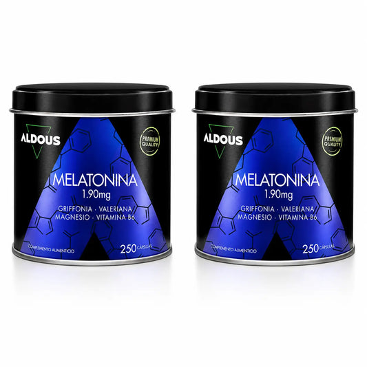 Aldous Labs Melatonin mit 5Htp, Magnesium, Baldrian und Vitamin B6 , Packung 2