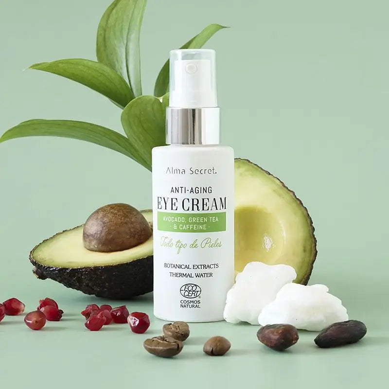Alma Secret Anti-Aging Augenkontur mit Avocado, grünem Tee und Koffein