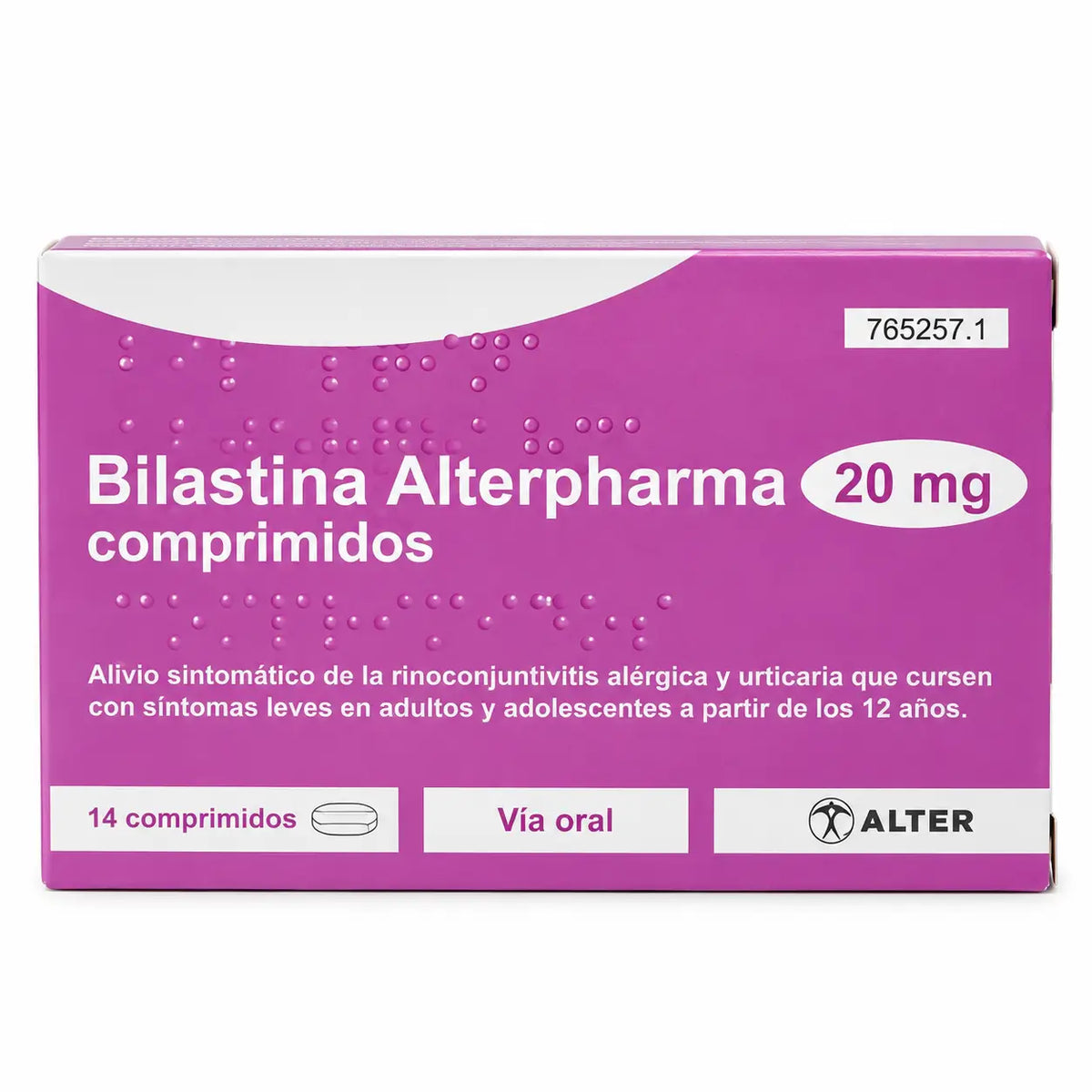 Bilastina Alter 20 mg, 14 Tabletten