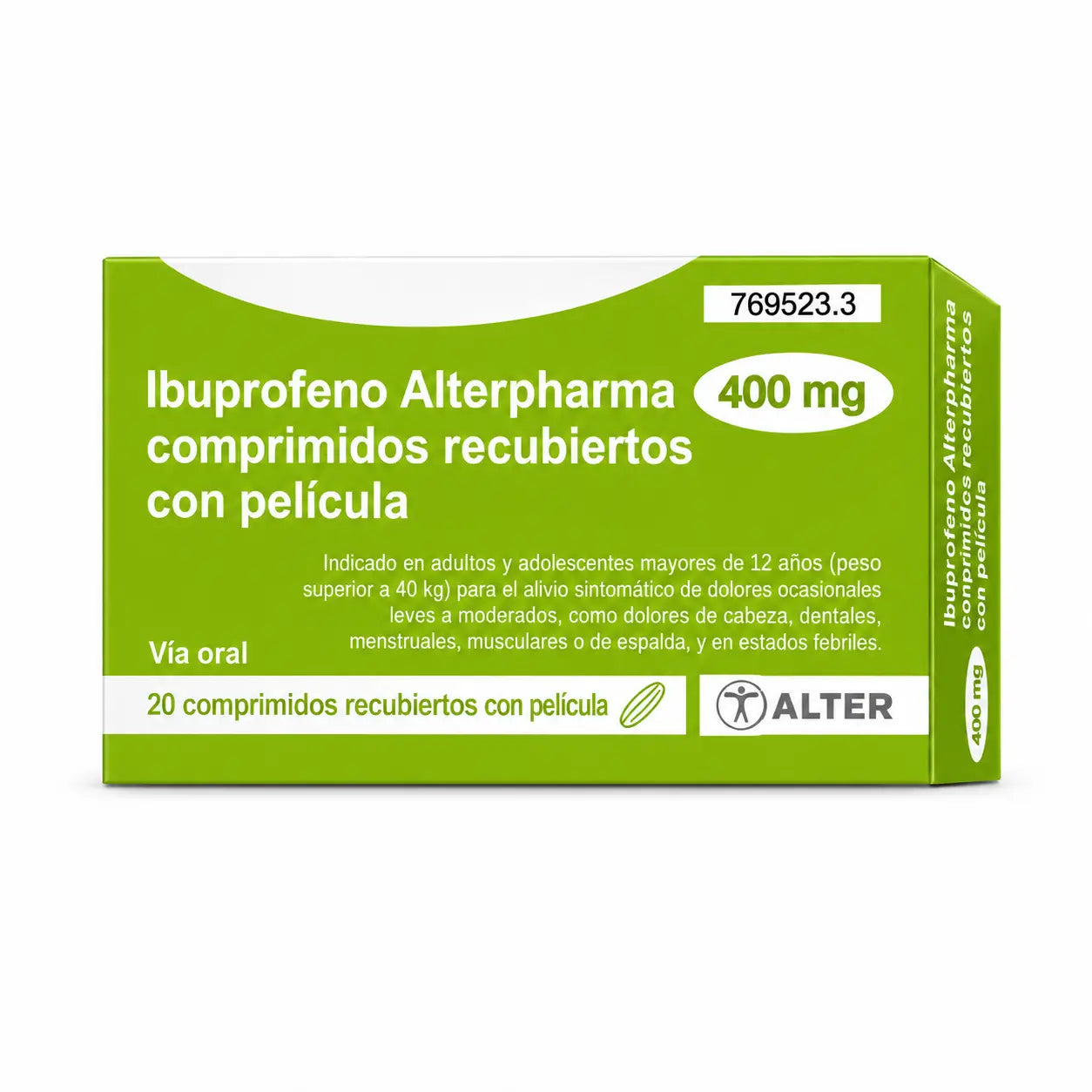 Ibuprofen Alter 400 mg, 20 Tabletten