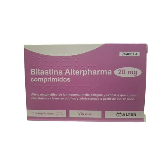 Bilastine 20 Mg, 7 tablets | Alterpharma