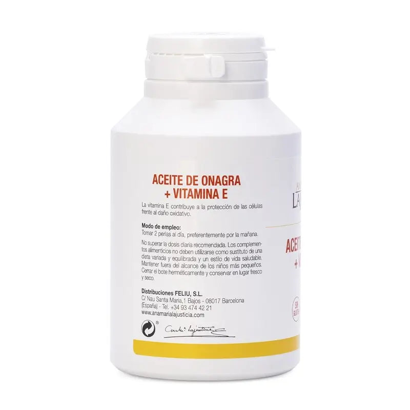 Ana Maria Lajusticia Nachtkerzenöl + Vitamin E, 275 Weichkapseln
