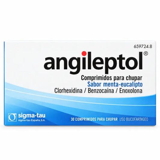 Angileptol mit Minz-Eukalyptus-Geschmack, 30 Tabletten für Kinder...