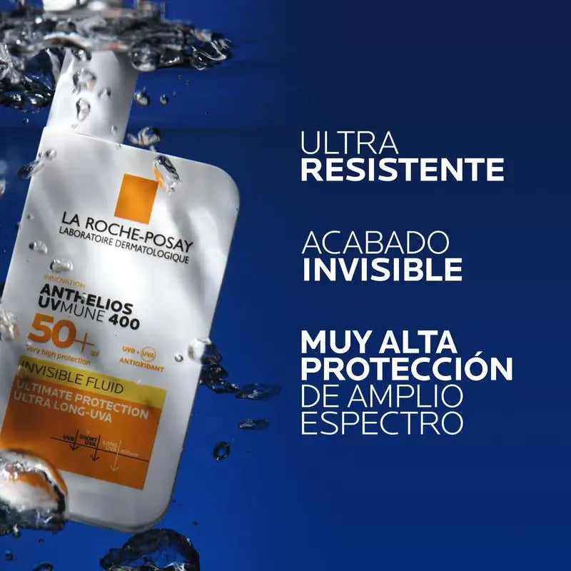 La Roche-Posay Anthelios UVMune 400 Unsichtbare Sonnen- und Gesichtscreme LSF 50+, 50 ml