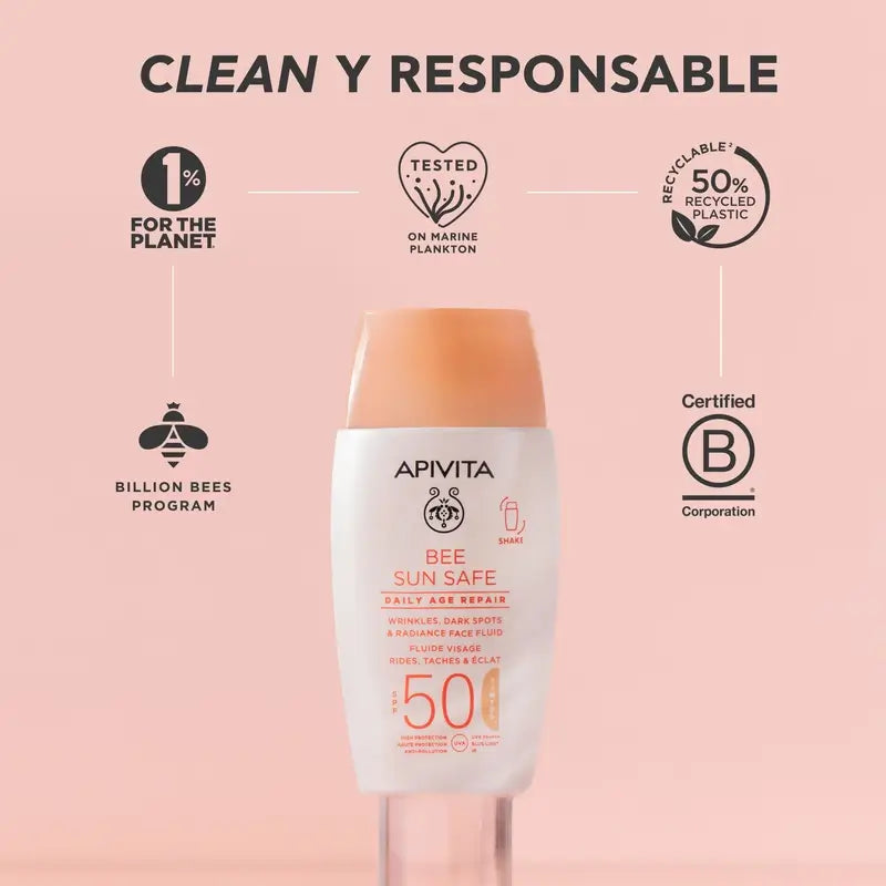 Apivita Apivita Daily Anti-Aging Repair mit Farbe Spf50, 50 ml