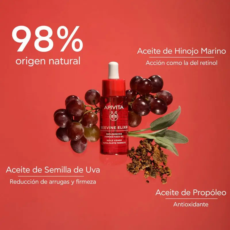Apivita Beevine Elixir Revitalisierendes - Straffendes - Anti-Falten-Gesichtsöl , 30 ml