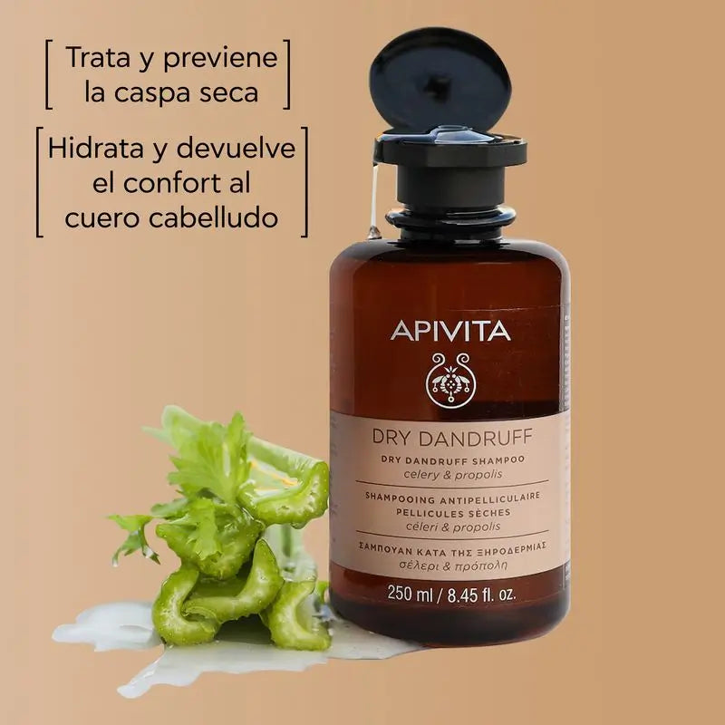 APIVITA Anti Dry Dandruff Shampoo mit Sellerie & Propolis 250 ml