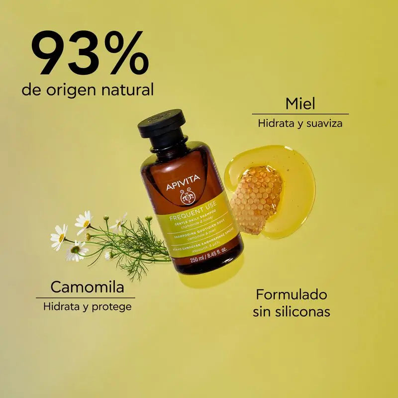 APIVITA Everyday Sanftes Shampoo mit Kamille und Honig 250 ml